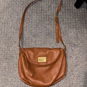 Marc by Marc Jacobs Natasha Brown Leather Crossbody Bag